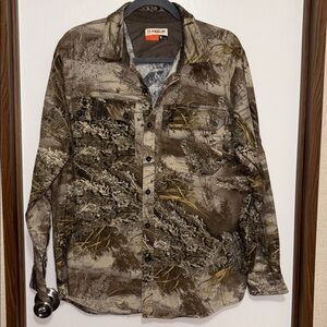Magellan Outdoors Realtree Max -1 XT Camo Button-Up Shirt Medium